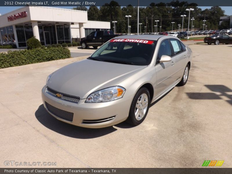 Gold Mist Metallic / Ebony 2012 Chevrolet Impala LT