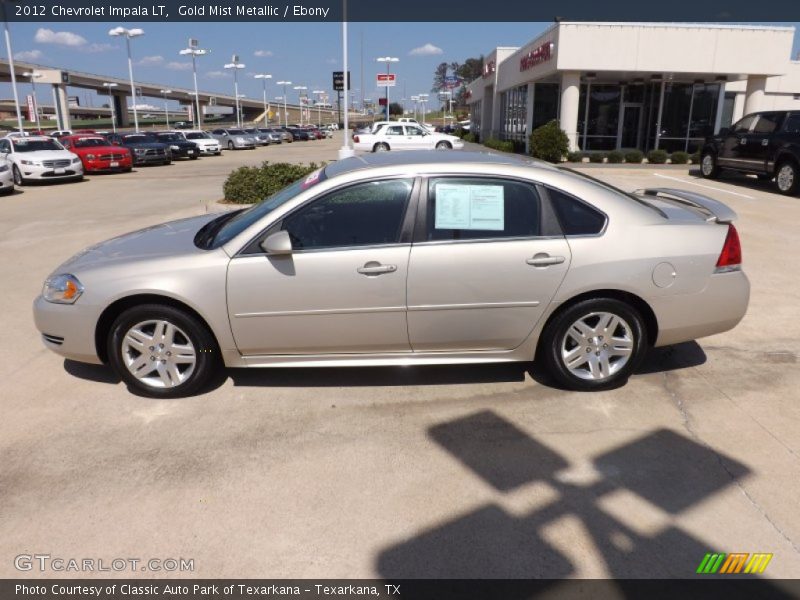 Gold Mist Metallic / Ebony 2012 Chevrolet Impala LT