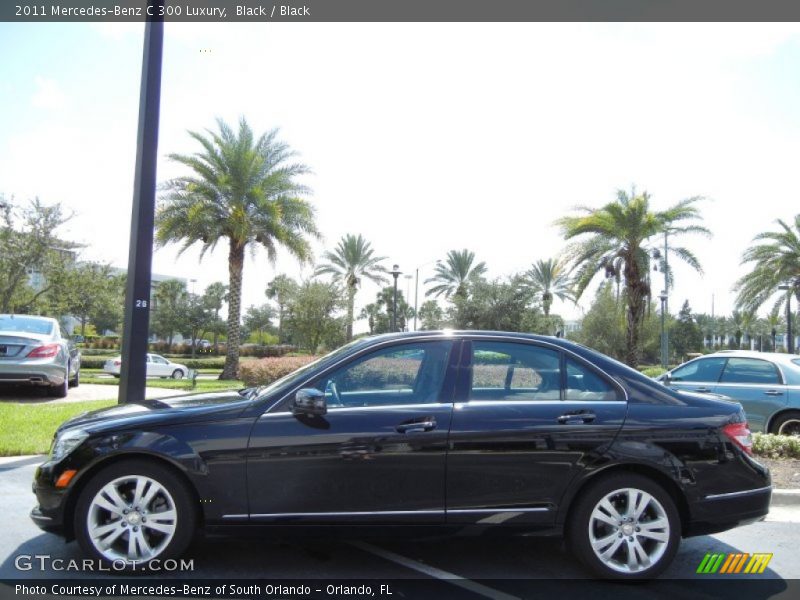 Black / Black 2011 Mercedes-Benz C 300 Luxury