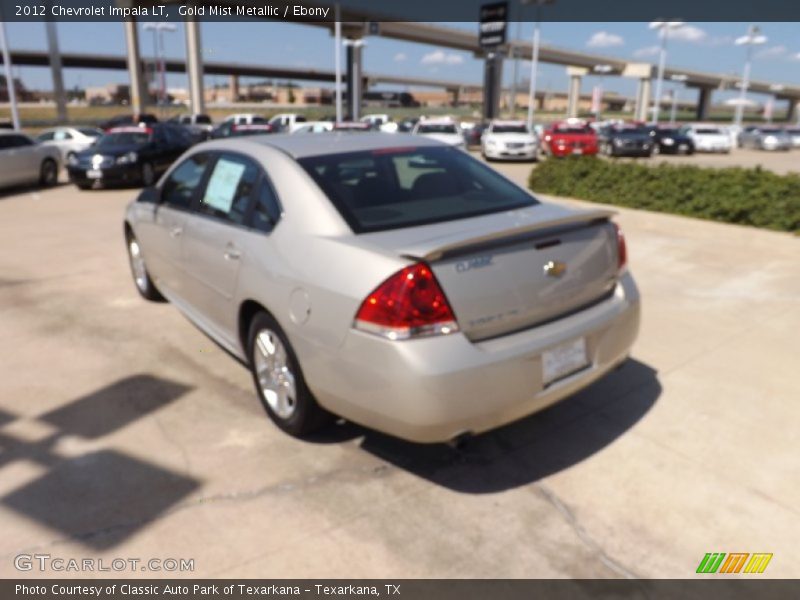 Gold Mist Metallic / Ebony 2012 Chevrolet Impala LT