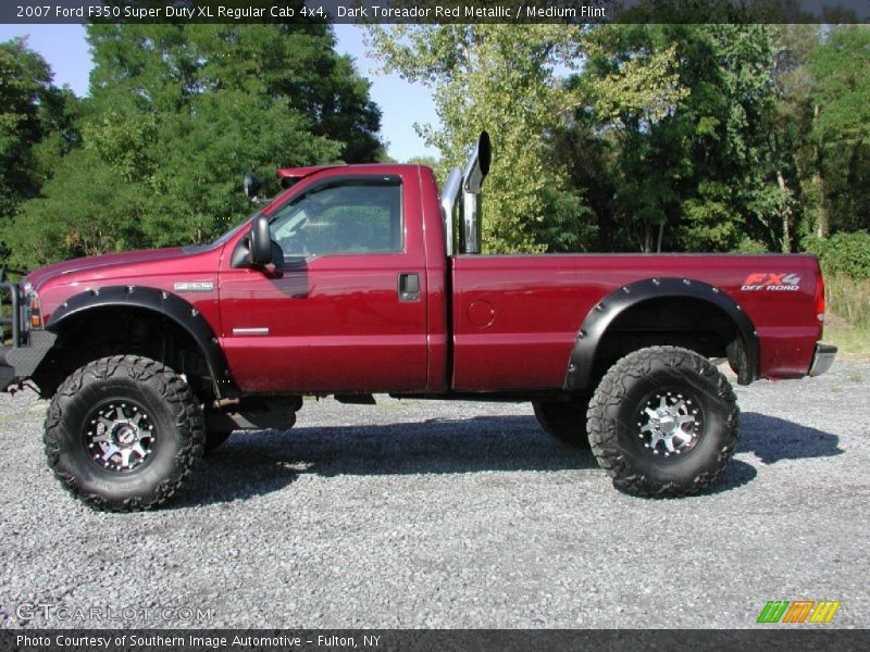  2007 F350 Super Duty XL Regular Cab 4x4 Dark Toreador Red Metallic