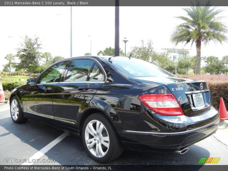 Black / Black 2011 Mercedes-Benz C 300 Luxury