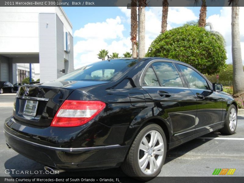 Black / Black 2011 Mercedes-Benz C 300 Luxury