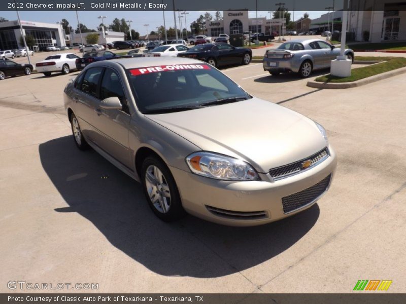 Gold Mist Metallic / Ebony 2012 Chevrolet Impala LT