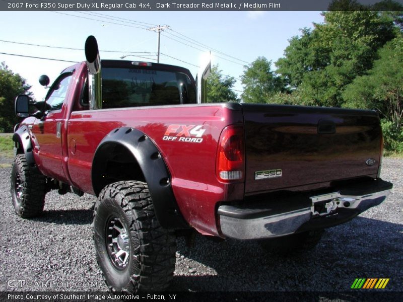 Dark Toreador Red Metallic / Medium Flint 2007 Ford F350 Super Duty XL Regular Cab 4x4