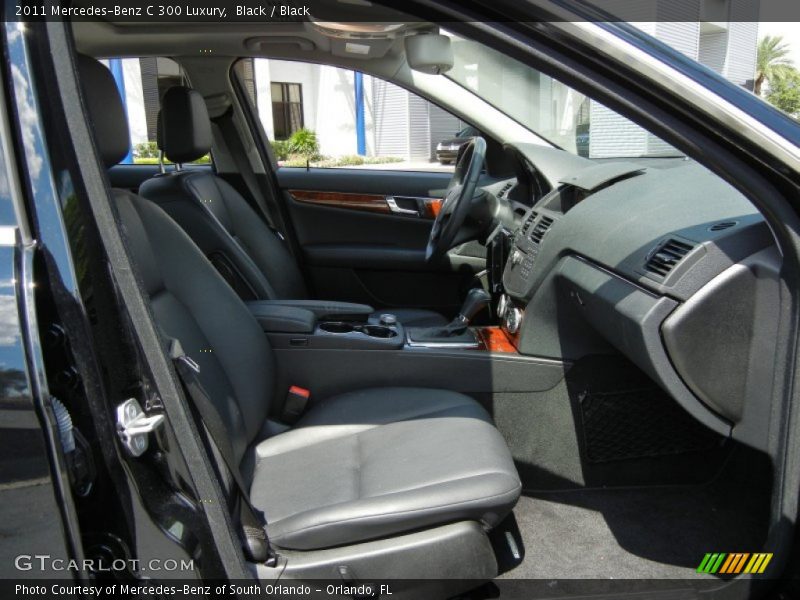 Black / Black 2011 Mercedes-Benz C 300 Luxury