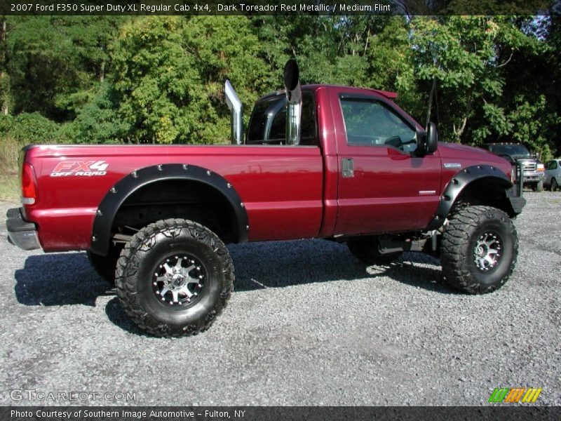 Dark Toreador Red Metallic / Medium Flint 2007 Ford F350 Super Duty XL Regular Cab 4x4