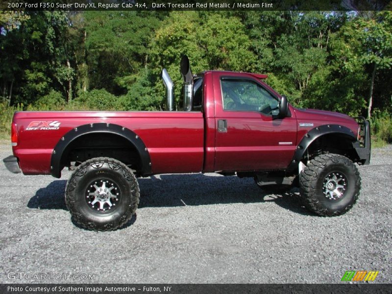 Dark Toreador Red Metallic / Medium Flint 2007 Ford F350 Super Duty XL Regular Cab 4x4