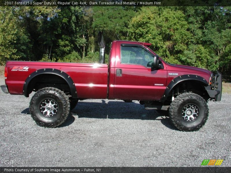 Dark Toreador Red Metallic / Medium Flint 2007 Ford F350 Super Duty XL Regular Cab 4x4