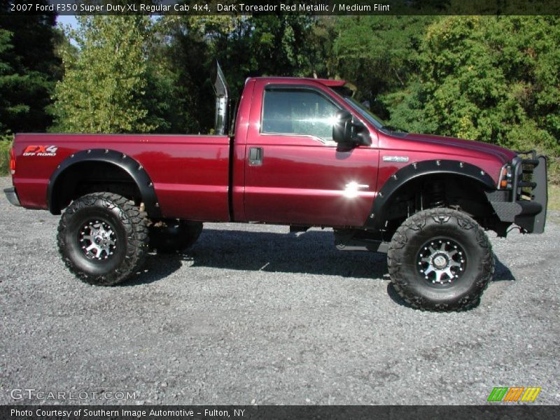 Dark Toreador Red Metallic / Medium Flint 2007 Ford F350 Super Duty XL Regular Cab 4x4