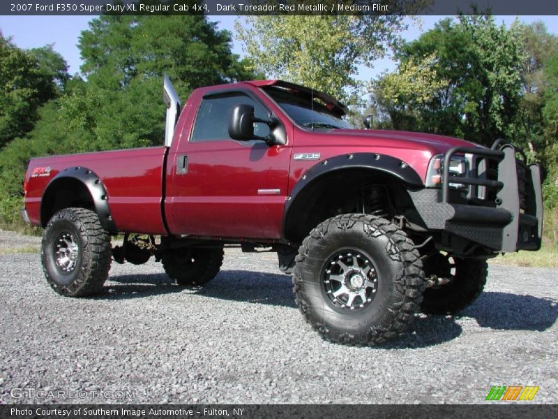 Dark Toreador Red Metallic / Medium Flint 2007 Ford F350 Super Duty XL Regular Cab 4x4