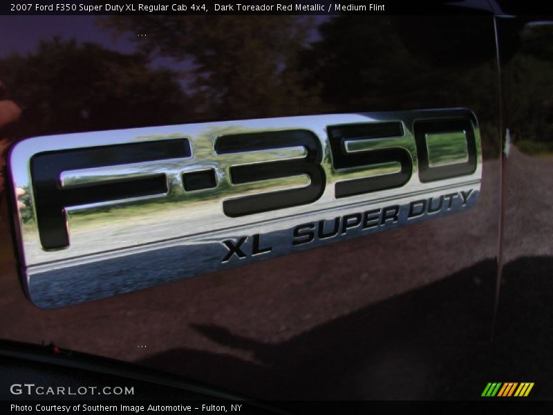 Dark Toreador Red Metallic / Medium Flint 2007 Ford F350 Super Duty XL Regular Cab 4x4