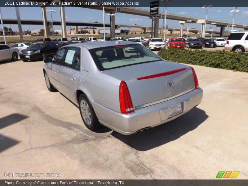 Radiant Silver Metallic / Shale/Cocoa Accents 2011 Cadillac DTS Premium