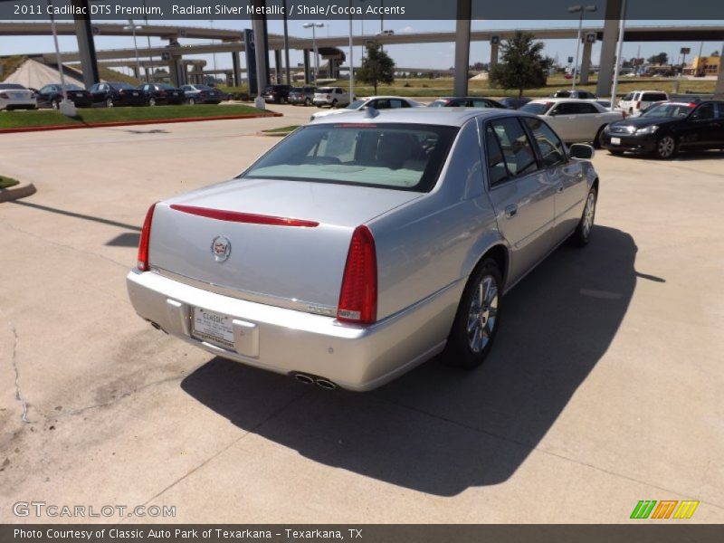 Radiant Silver Metallic / Shale/Cocoa Accents 2011 Cadillac DTS Premium