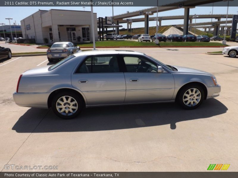 Radiant Silver Metallic / Shale/Cocoa Accents 2011 Cadillac DTS Premium