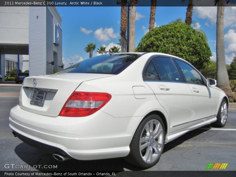 Arctic White / Black 2011 Mercedes-Benz C 300 Luxury