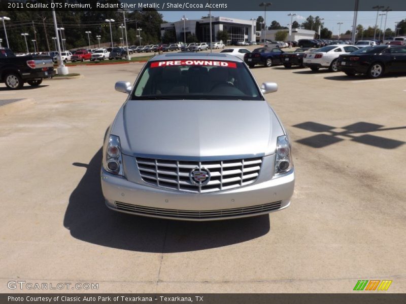 Radiant Silver Metallic / Shale/Cocoa Accents 2011 Cadillac DTS Premium