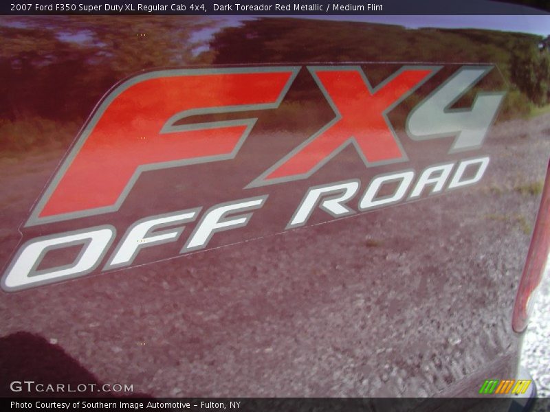 Dark Toreador Red Metallic / Medium Flint 2007 Ford F350 Super Duty XL Regular Cab 4x4