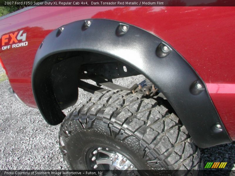 Dark Toreador Red Metallic / Medium Flint 2007 Ford F350 Super Duty XL Regular Cab 4x4