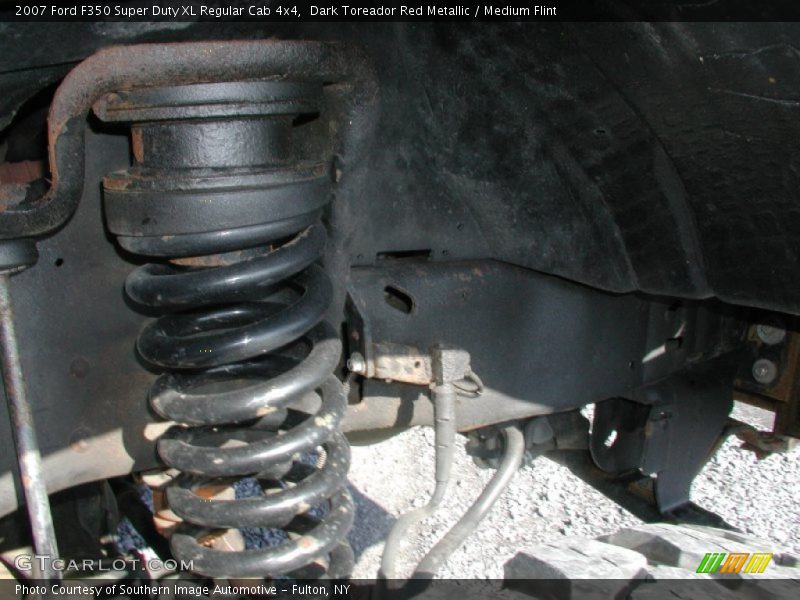 Dark Toreador Red Metallic / Medium Flint 2007 Ford F350 Super Duty XL Regular Cab 4x4