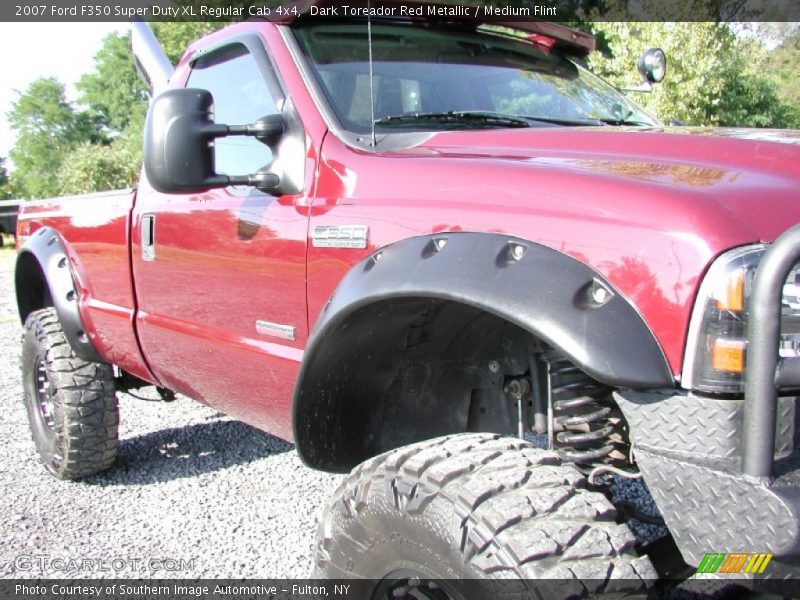 Dark Toreador Red Metallic / Medium Flint 2007 Ford F350 Super Duty XL Regular Cab 4x4