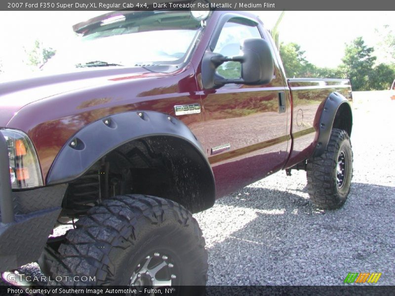 Dark Toreador Red Metallic / Medium Flint 2007 Ford F350 Super Duty XL Regular Cab 4x4