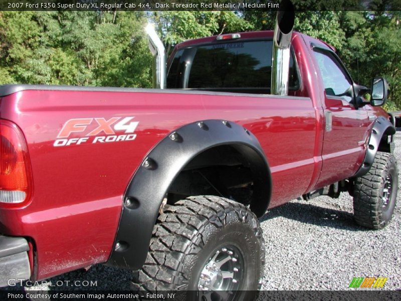 Dark Toreador Red Metallic / Medium Flint 2007 Ford F350 Super Duty XL Regular Cab 4x4