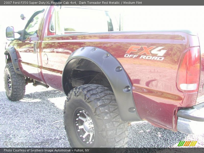 Dark Toreador Red Metallic / Medium Flint 2007 Ford F350 Super Duty XL Regular Cab 4x4