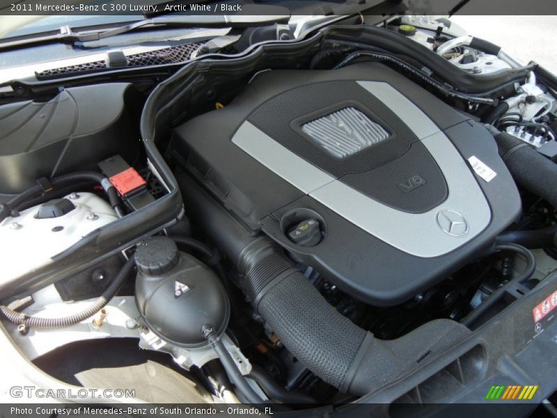 Arctic White / Black 2011 Mercedes-Benz C 300 Luxury
