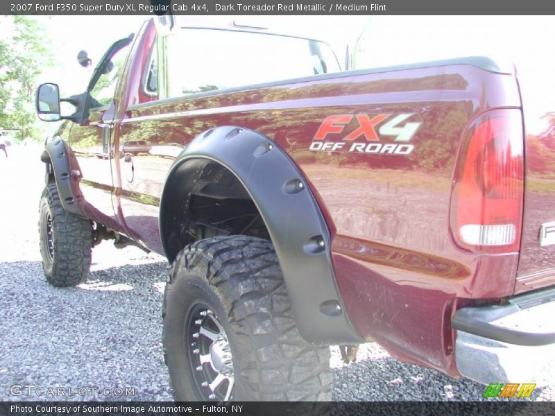 Dark Toreador Red Metallic / Medium Flint 2007 Ford F350 Super Duty XL Regular Cab 4x4