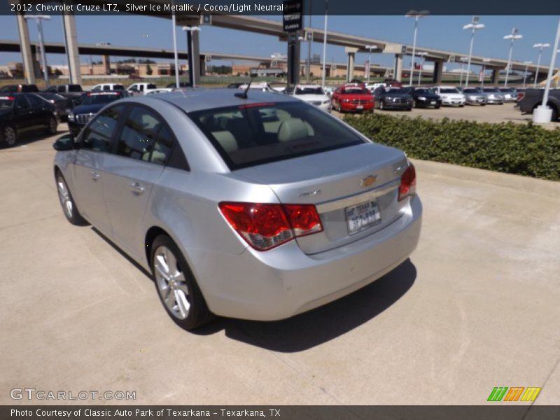Silver Ice Metallic / Cocoa/Light Neutral 2012 Chevrolet Cruze LTZ