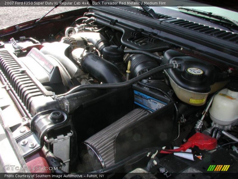 Dark Toreador Red Metallic / Medium Flint 2007 Ford F350 Super Duty XL Regular Cab 4x4