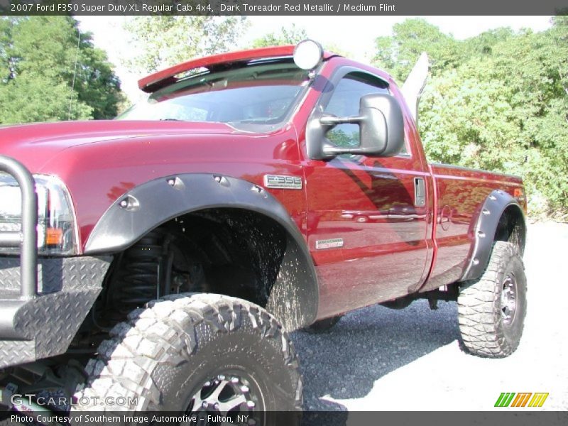 Dark Toreador Red Metallic / Medium Flint 2007 Ford F350 Super Duty XL Regular Cab 4x4