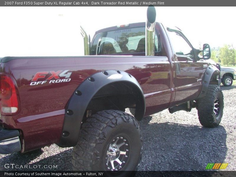 Dark Toreador Red Metallic / Medium Flint 2007 Ford F350 Super Duty XL Regular Cab 4x4