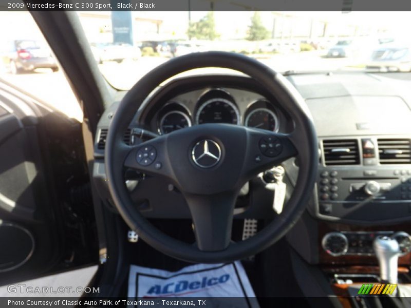 Black / Black 2009 Mercedes-Benz C 300 Sport
