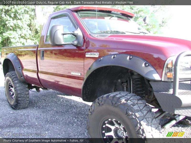 Dark Toreador Red Metallic / Medium Flint 2007 Ford F350 Super Duty XL Regular Cab 4x4