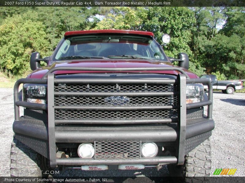 Dark Toreador Red Metallic / Medium Flint 2007 Ford F350 Super Duty XL Regular Cab 4x4