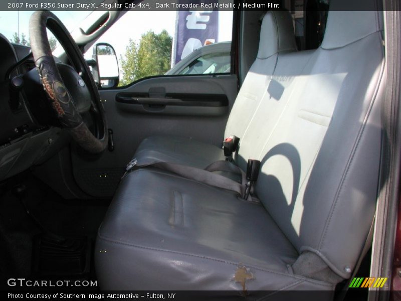 Dark Toreador Red Metallic / Medium Flint 2007 Ford F350 Super Duty XL Regular Cab 4x4