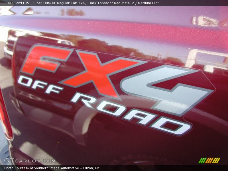 Dark Toreador Red Metallic / Medium Flint 2007 Ford F350 Super Duty XL Regular Cab 4x4