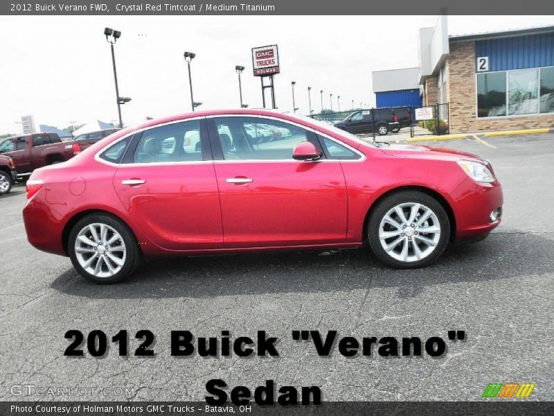 Crystal Red Tintcoat / Medium Titanium 2012 Buick Verano FWD
