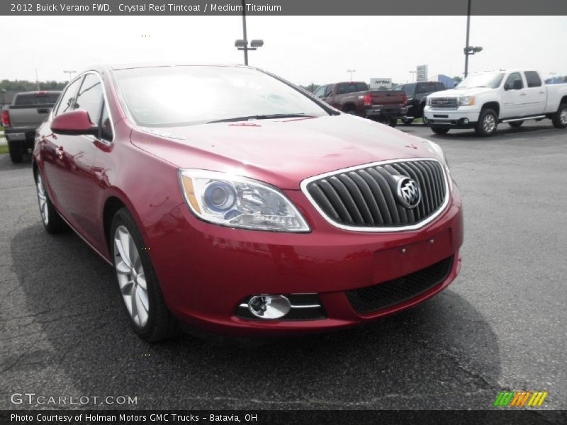 Crystal Red Tintcoat / Medium Titanium 2012 Buick Verano FWD