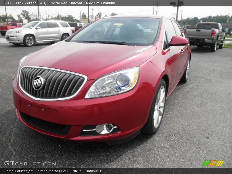 Crystal Red Tintcoat / Medium Titanium 2012 Buick Verano FWD