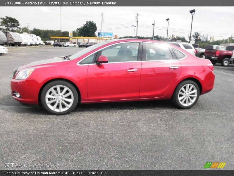 Crystal Red Tintcoat / Medium Titanium 2012 Buick Verano FWD