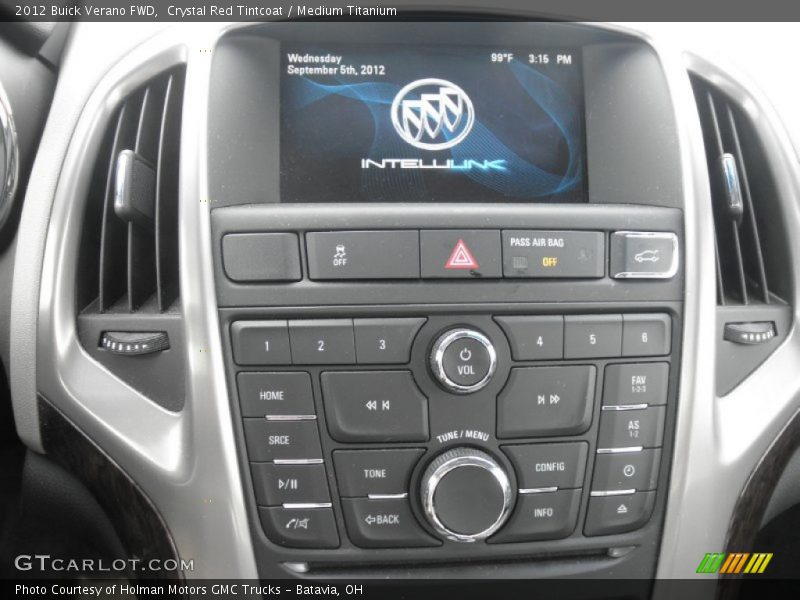 Crystal Red Tintcoat / Medium Titanium 2012 Buick Verano FWD