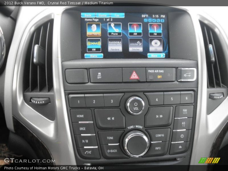 Crystal Red Tintcoat / Medium Titanium 2012 Buick Verano FWD