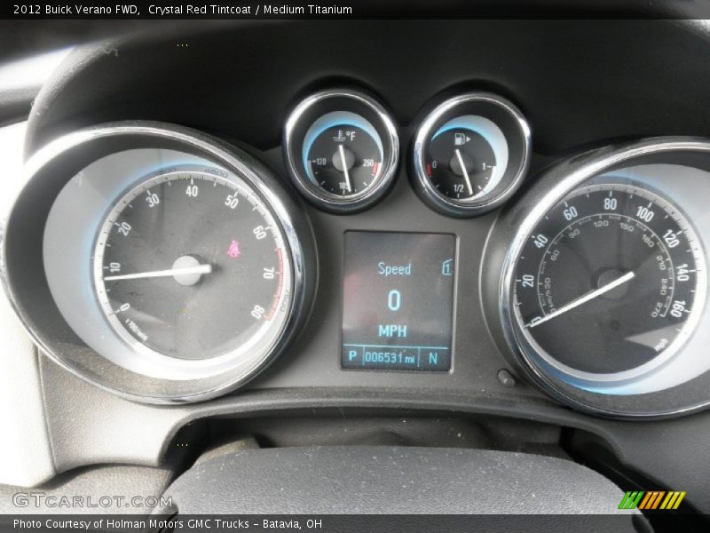 Crystal Red Tintcoat / Medium Titanium 2012 Buick Verano FWD