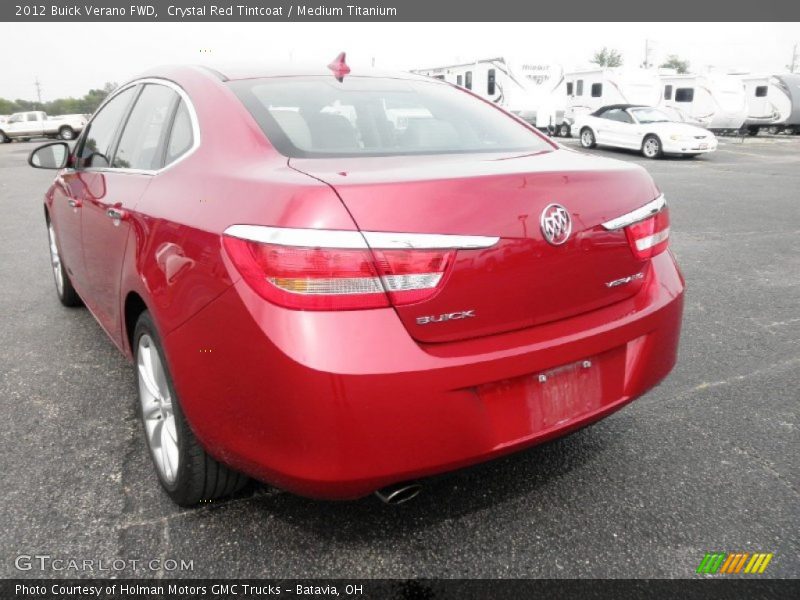 Crystal Red Tintcoat / Medium Titanium 2012 Buick Verano FWD