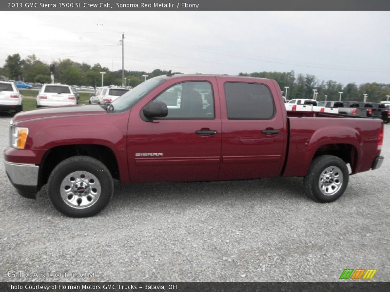 Sonoma Red Metallic / Ebony 2013 GMC Sierra 1500 SL Crew Cab