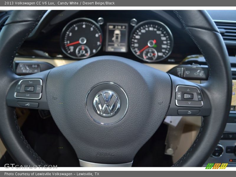 Candy White / Desert Beige/Black 2013 Volkswagen CC V6 Lux