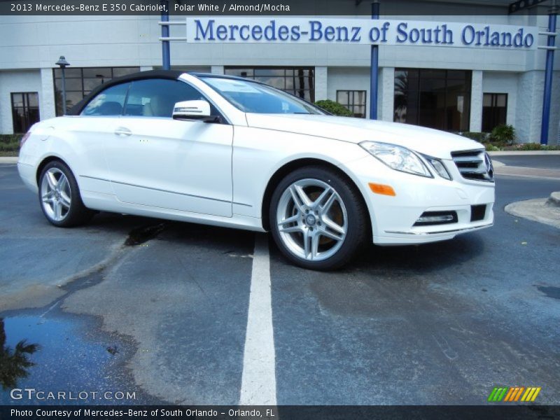 Polar White / Almond/Mocha 2013 Mercedes-Benz E 350 Cabriolet